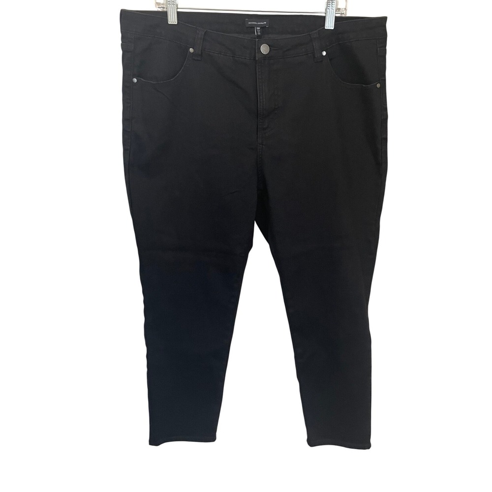 Universal Standard Seine High Rise Skinny Jeans Black Denim 20P NWT